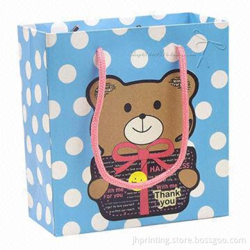 Little Paper Gift Bag for Children, Made of 157g Art Paper, OEM Sample are Available
